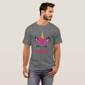 GUADALUPE Persoonlijk Unicorn Face T-shirt (Voorkant volledig)