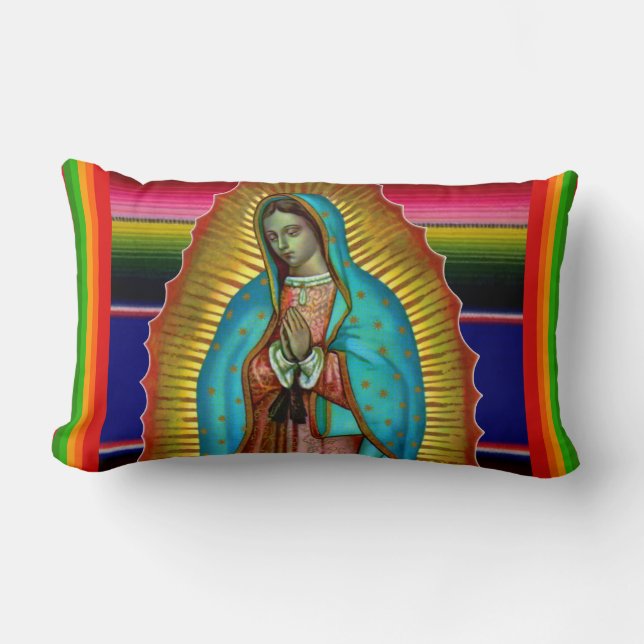 Guadalupe Pillow - Almohada Virgen de Guadalupe Kussen (Voorkant)