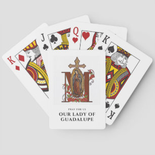 Guadalupe Religieuze Katholieke Gebeds Heilige Kaa Pokerkaarten