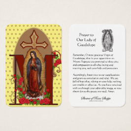 Guadalupe Religieuze Katholieke Prayer Heilige Kaa Visitekaartje