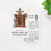 Guadalupe Religieuze Katholieke Prayer Heilige Kaa Visitekaartje (Bureau)