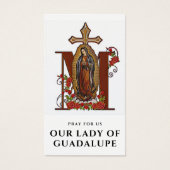 Guadalupe Religieuze Katholieke Prayer Heilige Kaa Visitekaartje (Voorkant)