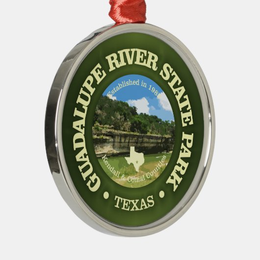 Guadalupe River SP Metalen Ornament (Rechts)