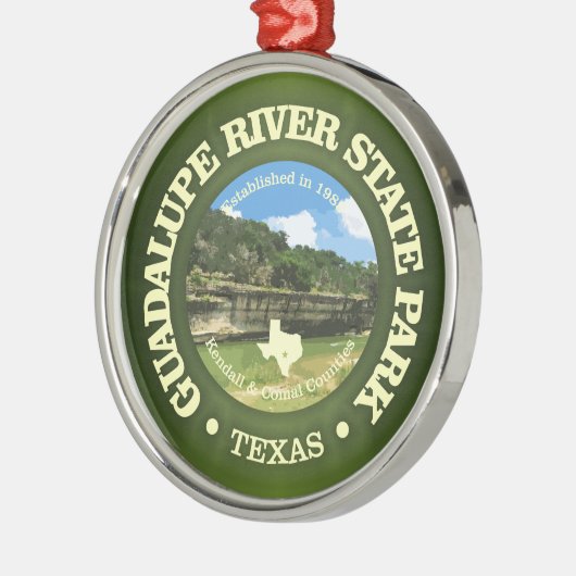 Guadalupe River SP Metalen Ornament (Links)