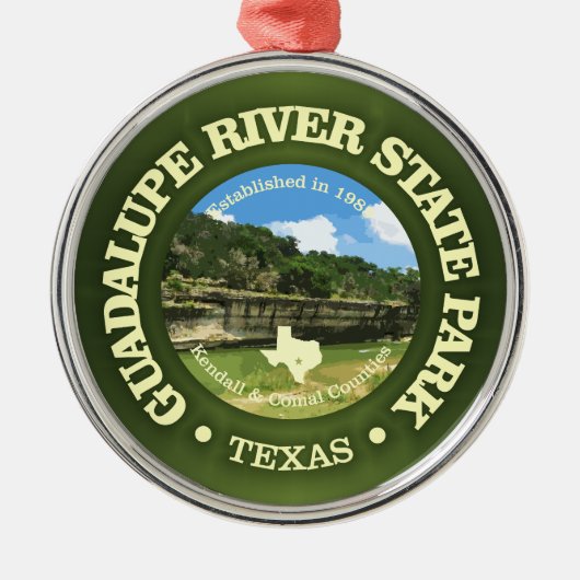 Guadalupe River SP Metalen Ornament (Voorkant)
