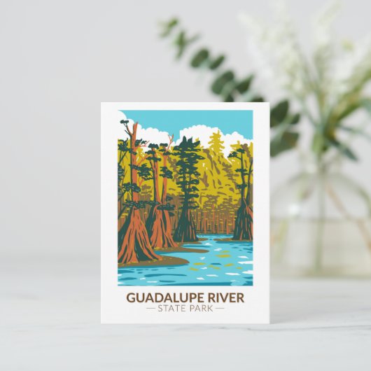 Guadalupe River State Park Texas  Briefkaart (Staand voorkant)