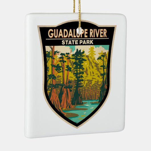 Guadalupe River State Park Texas Keramisch Ornament (Rechts)