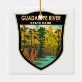 Guadalupe River State Park Texas Keramisch Ornament (Achterkant)