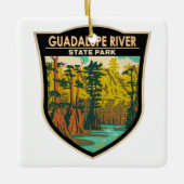 Guadalupe River State Park Texas Keramisch Ornament (Voorkant)