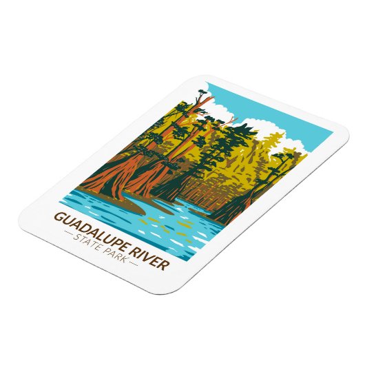 Guadalupe River State Park Texas  Magneet (Linkerzijde)