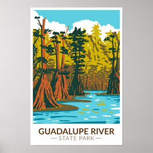Guadalupe River State Park Texas Poster