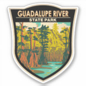 Guadalupe River State Park Texas  Sticker (Voorkant)