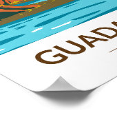 Guadalupe River State Park Texas Vintage  Poster (Hoek)