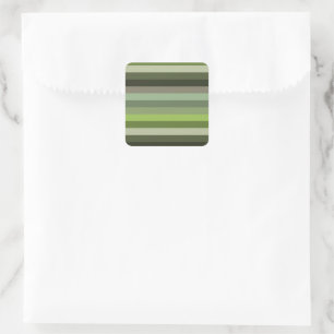 Guadalupe River Stripes Vierkante Sticker