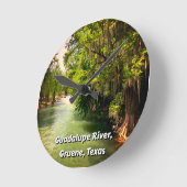 Guadalupe rivier in de Waterverf Gruene, Texas Ronde Klok (Hoek)