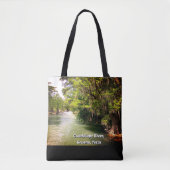 Guadalupe rivier in de Waterverf Gruene, Texas Tote Bag (Voorkant)