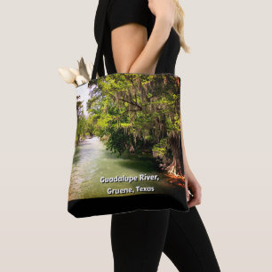Guadalupe rivier in de Waterverf Gruene, Texas Tote Bag
