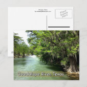 Guadalupe, rivier in Gruene, Briefkaart Texas (Voorkant / Achterkant)