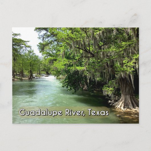 Guadalupe, rivier in Gruene, Briefkaart Texas (Voorkant)