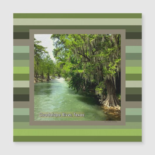 Guadalupe rivier in Gruene, Texas (Voorkant)