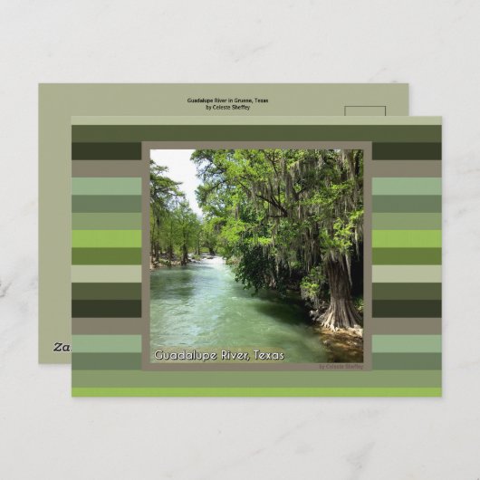 Guadalupe rivier in Gruene, Texas Briefkaart (Voorkant / Achterkant)