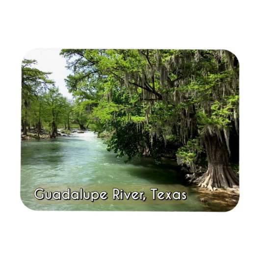 Guadalupe rivier in Gruene, Texas Magneet (Horizontaal)