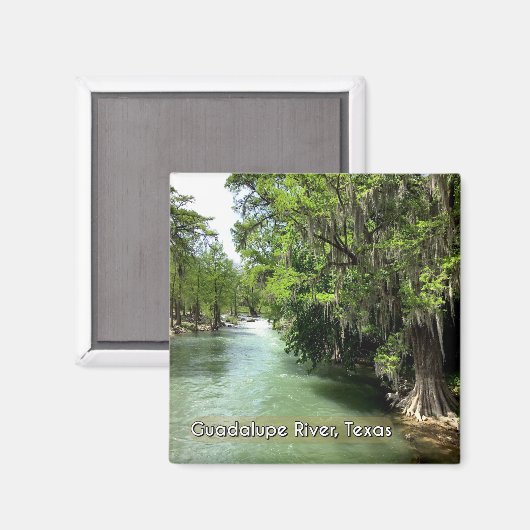 Guadalupe, rivier in Gruene, Texas Magnet (Voorkant / Achterkant)