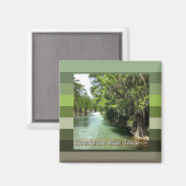 Guadalupe, rivier in Gruene, Texas Magnet (Voorkant / Achterkant)