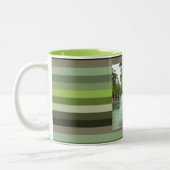 Guadalupe rivier in Gruene, Texas Tweekleurige Koffiemok (Links)