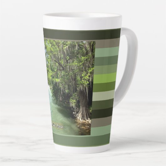 Guadalupe rivier in Gruene, Texas Two-Tone Coffee  Latte Mok (Rechterhoek)