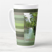 Guadalupe rivier in Gruene, Texas Two-Tone Coffee  Latte Mok (Linkerhoek)