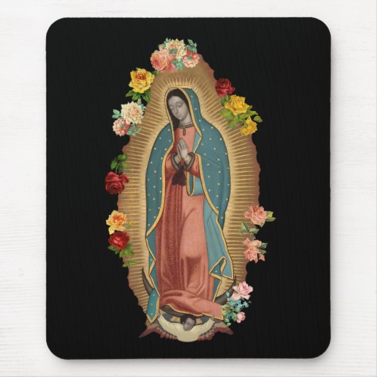 Guadalupe Roos Mousepad Muismat (Voorkant)