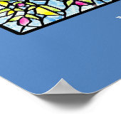 Guadalupe / Roze lint Alle lintkunst - Ekleberry Poster (Hoek)