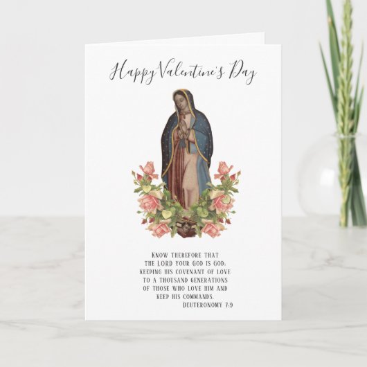Guadalupe | VALENTIJNSDAG  | Religieus katholiek Kaart (Voorkant)