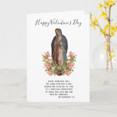 Guadalupe | VALENTIJNSDAG  | Religieus katholiek Kaart (Gele Bloem)
