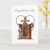 Guadalupe | Valentijnsdag | rooms-katholiek Kaart (Gele Bloem)