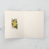 Guadalupe Virgin Mary Religieuze Rozen Rosary Bedankkaart (Binnen)