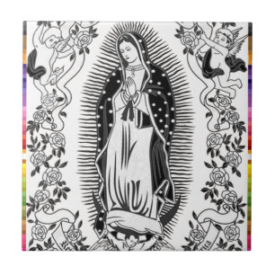 GUADALUPE VIRGIN MEXICO 10 PRODUCTEN TEGELTJE