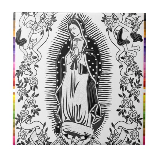 GUADALUPE VIRGIN MEXICO 10  PRODUCTEN TEGELTJE (Voorkant)