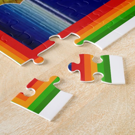 Guadalupe Zarape Tilma Afbeelding Puzzle Legpuzzel (Zijkant)