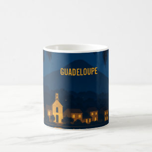 Guadeloupe 971 – Tropische Nacht Illustratie Koffiemok