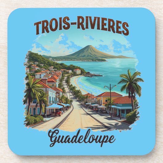 GUADELOUPE BIER ONDERZETTER (Voorkant)