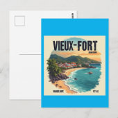 GUADELOUPE BRIEFKAART (Voorkant / Achterkant)