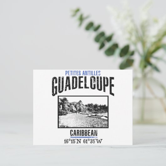 Guadeloupe Briefkaart (Staand voorkant)