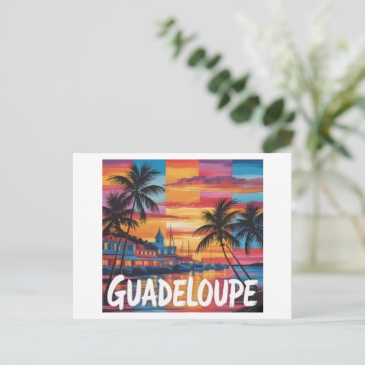 Guadeloupe Briefkaart (Staand voorkant)