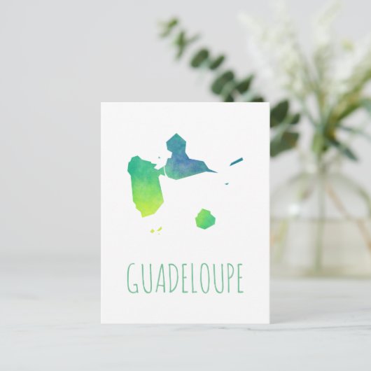 Guadeloupe Briefkaart (Staand voorkant)