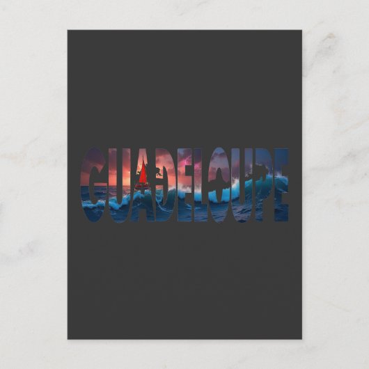GUADELOUPE BRIEFKAART (Voorkant)