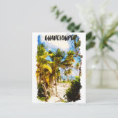Guadeloupe Caribbean Tropical Island Reizen Briefkaart (Staand voorkant)