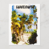 Guadeloupe Caribbean Tropical Island Reizen Briefkaart (Voorkant)