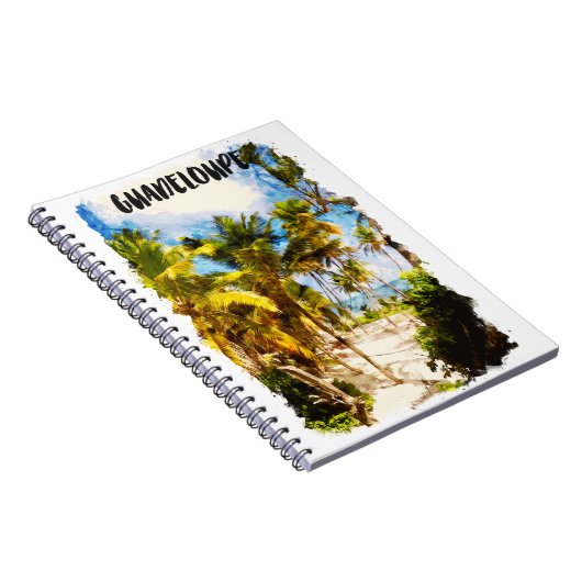 Guadeloupe Caribbean Tropical Island Reizen Notitieboek (Rechterzijde)